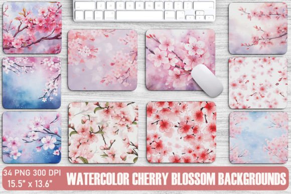Download Watercolor Cherry Blossom Backgrounds - Backgrounds Collection