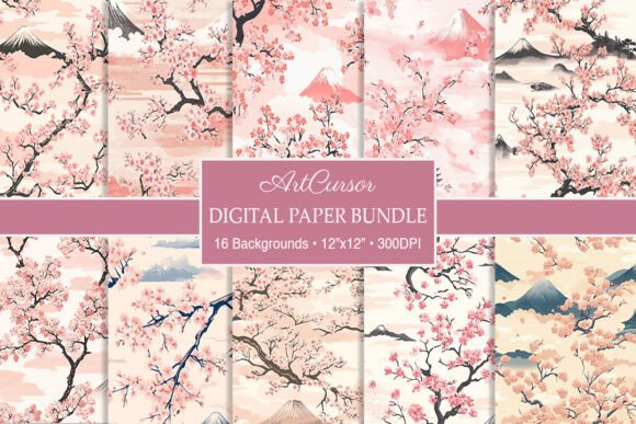 Download Japanese Fuji Cherry Blossom Backgrounds - Backgrounds Collection