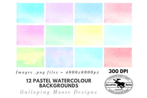 Download Pastel Watercolour Digital Backgrounds - Backgrounds Collection