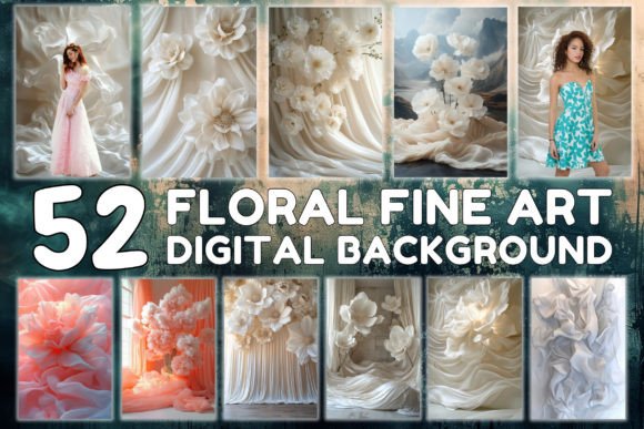 Download Floral Fine Art Digital Backgrounds - Backgrounds Collection