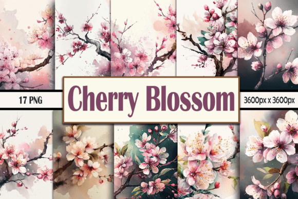 Download Watercolor Cherry Blossom Backgrounds - Backgrounds Collection