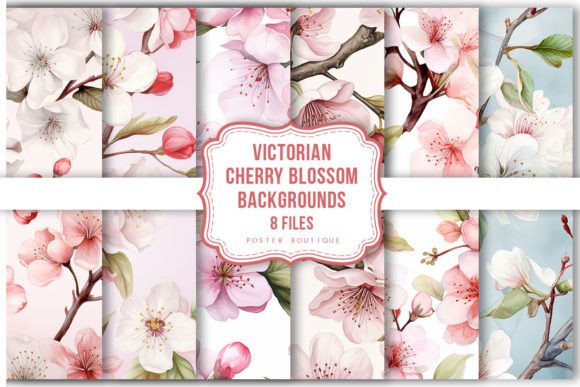 Download Victorian Cherry Blossom Backgrounds - Backgrounds Collection
