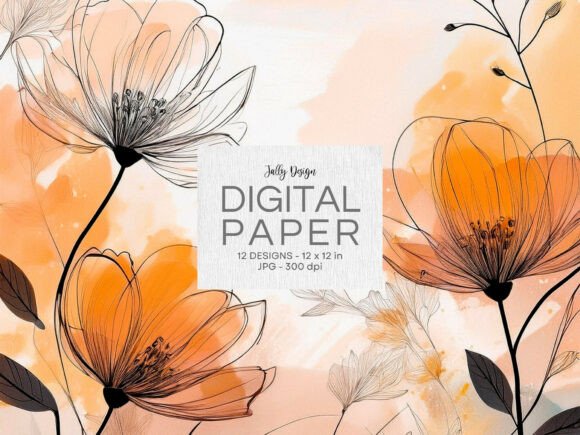 Download Watercolor Black Botanical Backgrounds - Backgrounds Collection