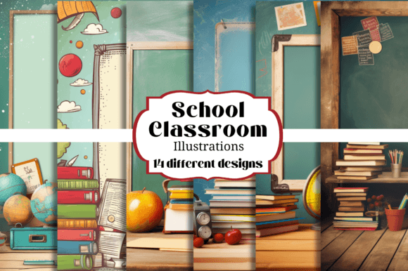 Download School Classroom Digital Backgrounds - Backgrounds Collection