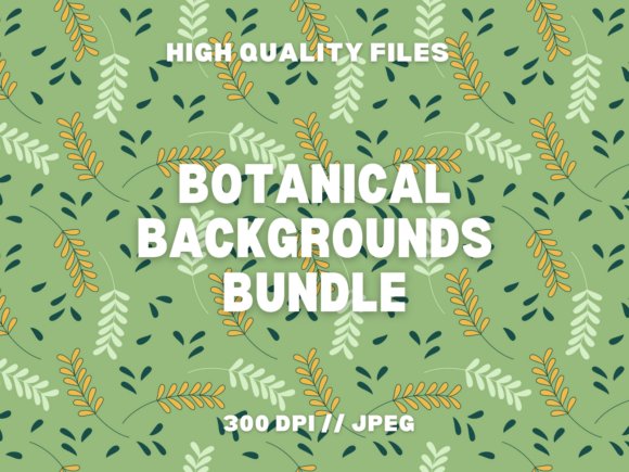 Download 5 Botanical Backgrounds Bundle - Backgrounds Collection