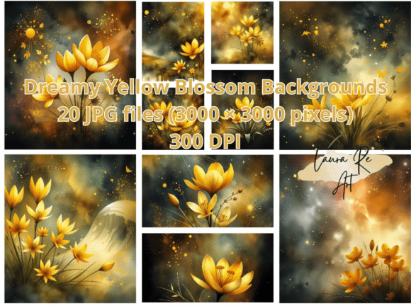 Download Dreamy Yellow Blossom Backgrounds - Backgrounds Collection
