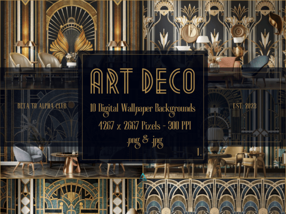Download Art Deco Digital Backgrounds Wallpapers - Backgrounds Collection