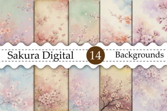 Download Sakura Digital Backgrounds - Backgrounds Collection