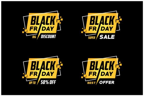 Download Golden Black Friday Sale Promo Logo - Golden black Collection