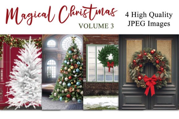 Download Magical Christmas V3 Digital Backgrounds - Backgrounds Collection
