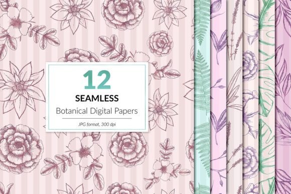 Download Seamless Botanical Backgrounds - Backgrounds Collection