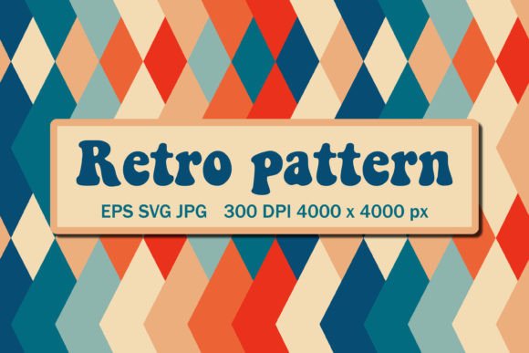 Download Retro Pattern with Triangles - Retro pattern Collection