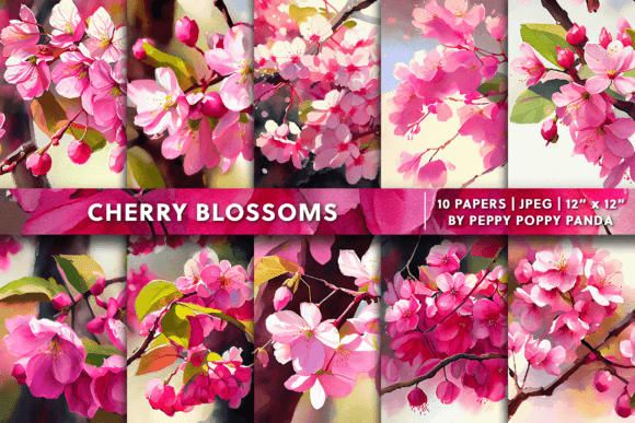 Download Watercolor Cherry Blossom Backgrounds - Backgrounds Collection